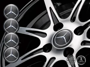 Mercedes Gewölbte Aufkleber Stil Luxus Felgenlogos